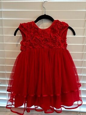 Pippa & Julie Vibrant Red Dress